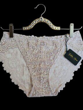 Brand New Low Rise Lace Panties - Rose Pink